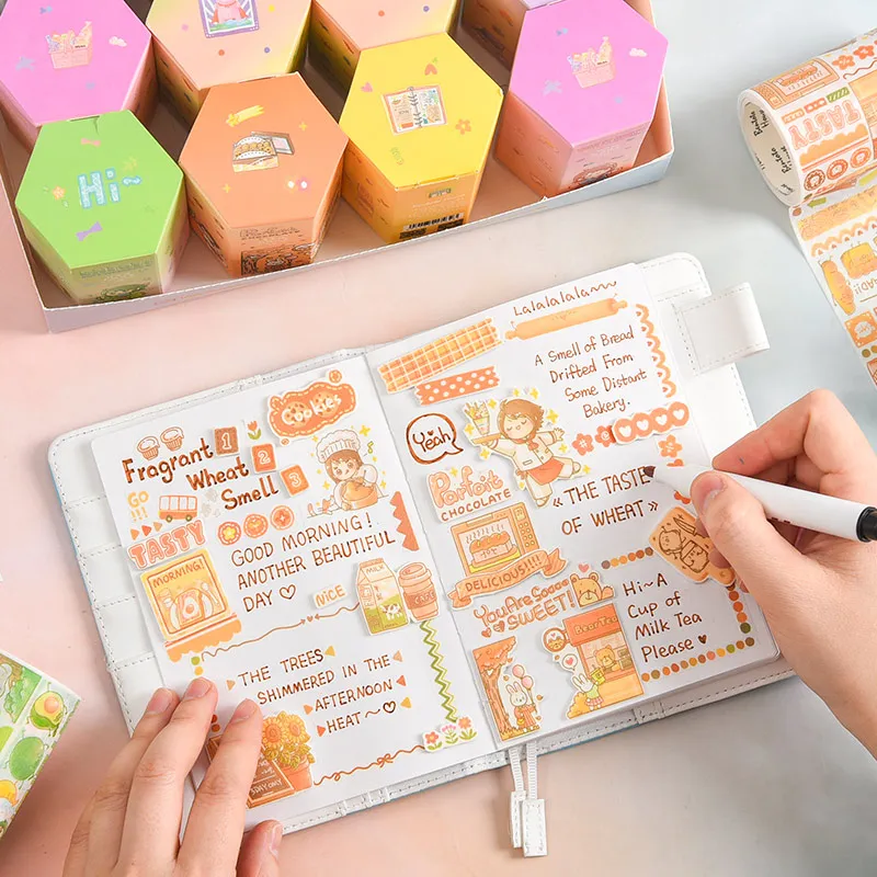 8 шт./лот наклейка Угадай бокс из двух серии сделай сам бумажная декоративная