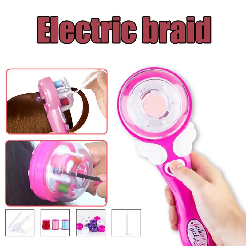 

DIY electric fashion braid tress tool automatic braid knitting Machine Hair braid Weave Roller Toys For Girl