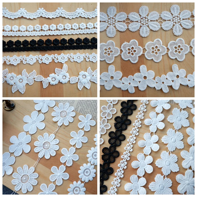 2021 18 Стилей 10 ярдов = 1 много оптовая цена кружевные отделки с цветами лепестков для платья для маленьких девочек, одежды, шитья diy на.