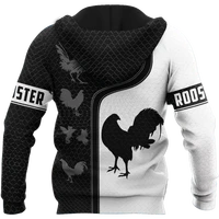 rooster symbol chicken animal funny crewneck casual spring unisex 3d printed camouflage zipper pullover menwomens sweatshirt