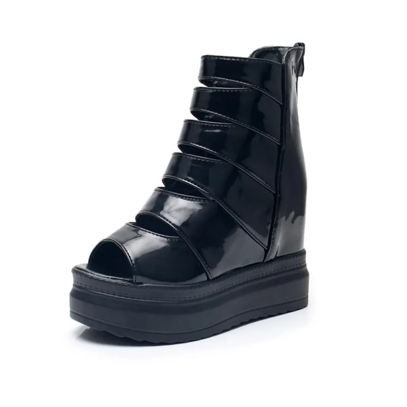 Женские босоножки на платформе 11 см Повседневные Удобные сандалии танкетке