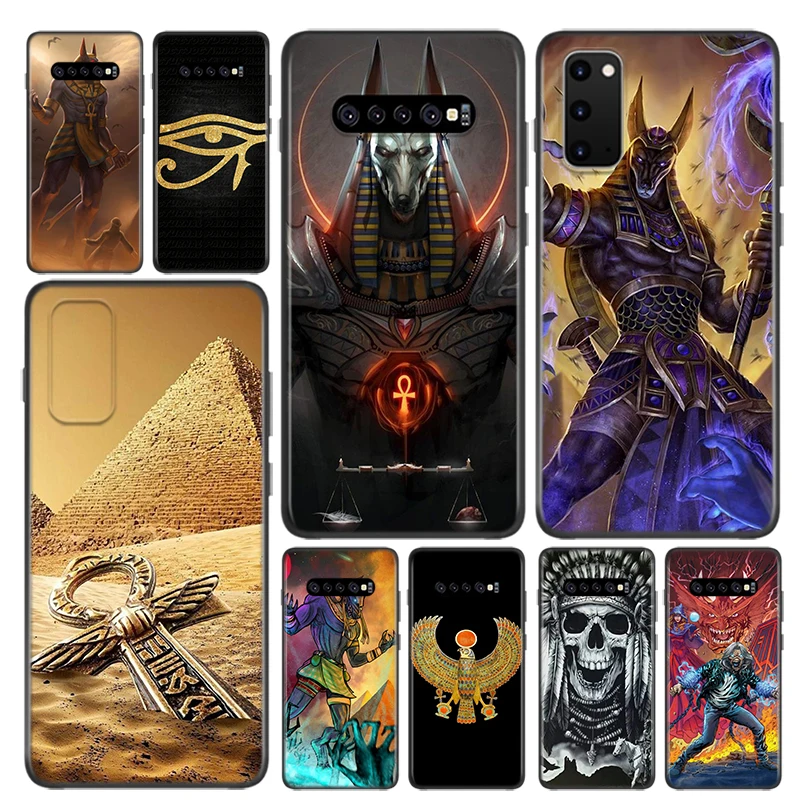 Чехол для телефона с принтом Египет Nefertiti Anubis Ankh Samsung Galaxy S21 S20 FE Ultra S10 S10E Lite 5G S9 S8 S7 S6