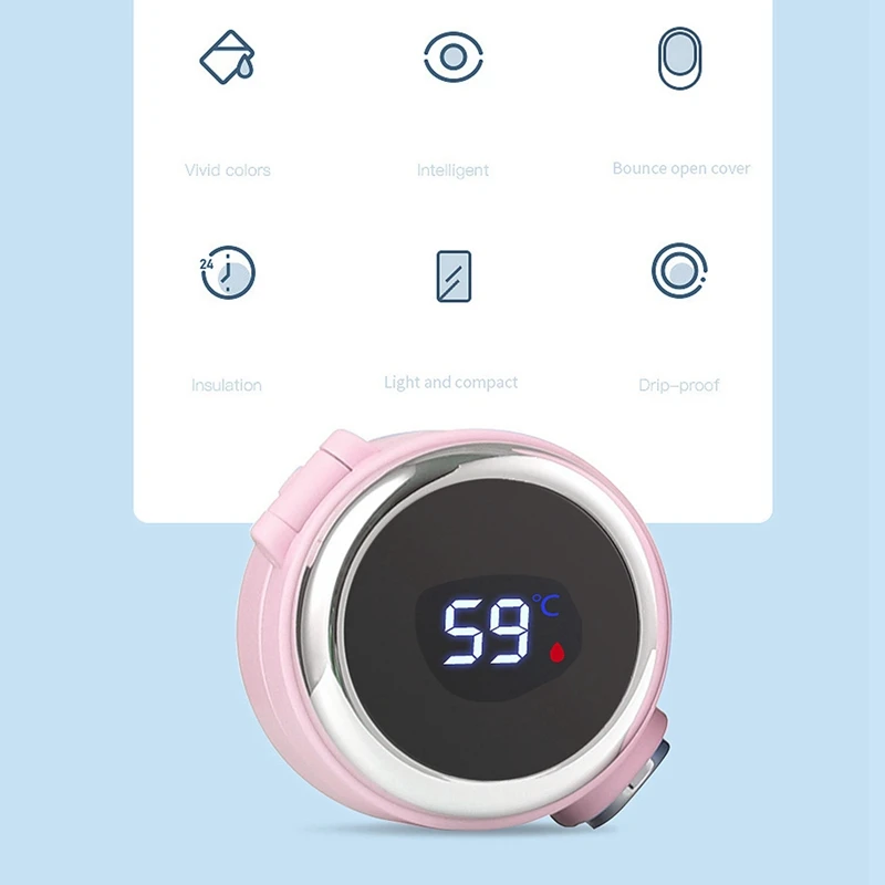 

1 Pcs Cake Baking Tools Chrysanthemum DIY Baking Cake Mold & 1 Pcs 400ML Stainless Steel Smart Bouncing Hot Water Cup