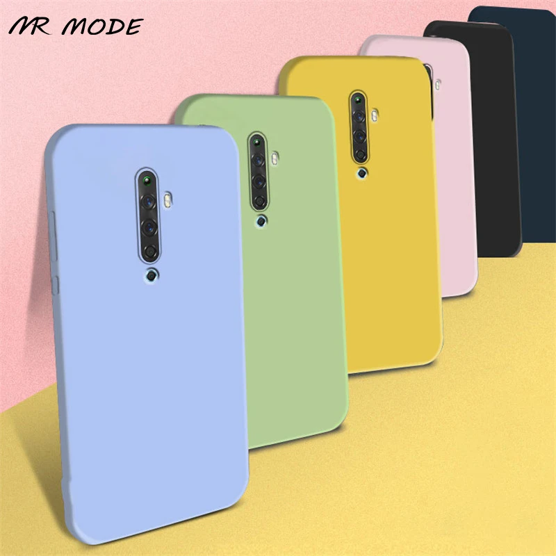 

Candy Color Phone Case For oppo realme 7 7i x7 c11 c15 c17 c3 6 x2 x3 Pro Matte Cover For OPPO Reno 4 4z SE Pro Silicone Coque