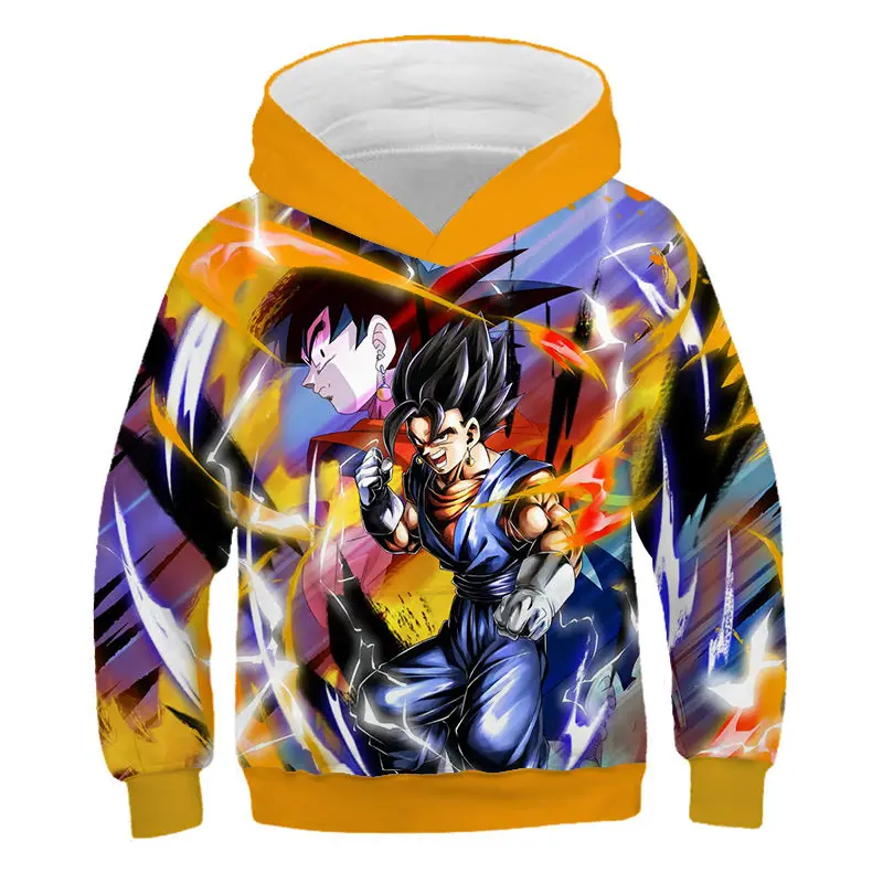 Японское аниме Dragon Ball Z Son Goku детские толстовки с 3D принтом Harajuku детские повседневные толстовки для мальчиков и девочек