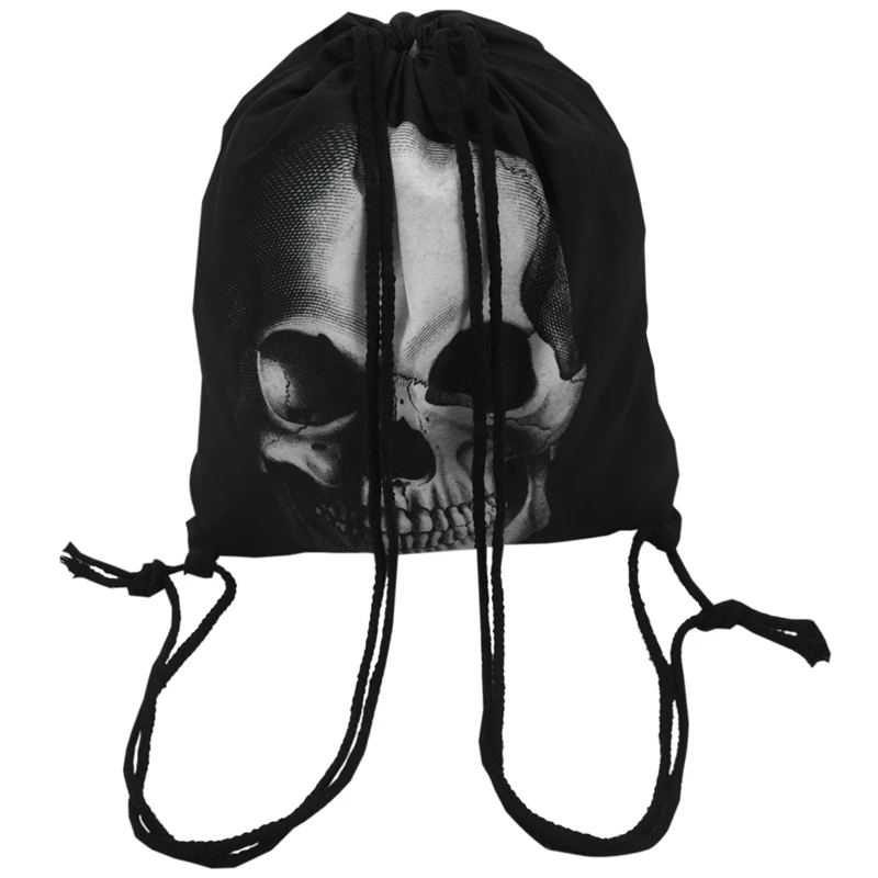 Милые рюкзаки унисекс с 3D принтом сумки на шнурке большой вместимости школьная
