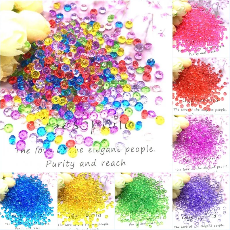 4 5 мм свадебные украшения рукоделие бриллиант конфетти искусственные прозрачные