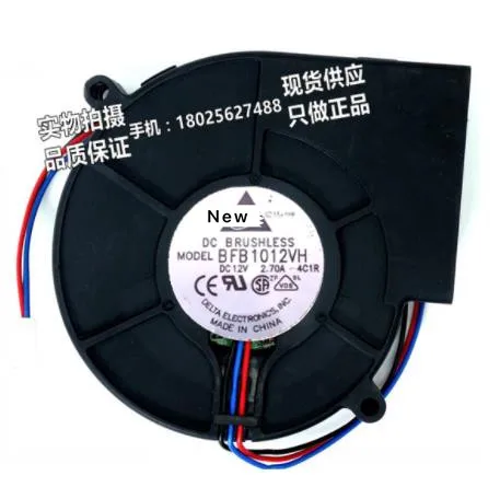 

For Delta BFB1012VH 4C1R DC 12V 2.7A 97x94x33mm 3-wire Server Cooling Fan