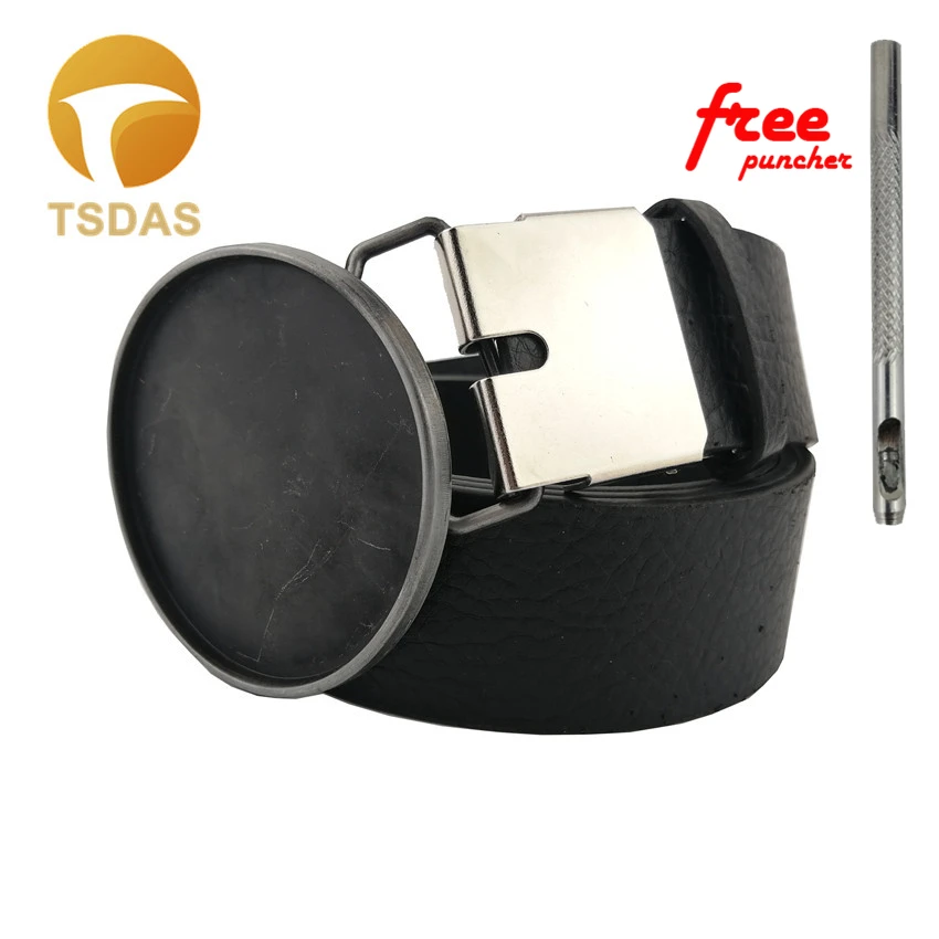 Западной круглый пустой &quotсделай сам&quot с ремнем и пряжкой магическое Оловянное