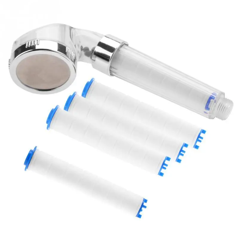 Отрицательные ионы под давлением ручная Душевая насадка для ванной душ купания