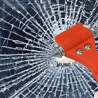 self defense window breaker glass breaker safety key chain car emergency kit seatbelt cutter hammer car emergency escape tool