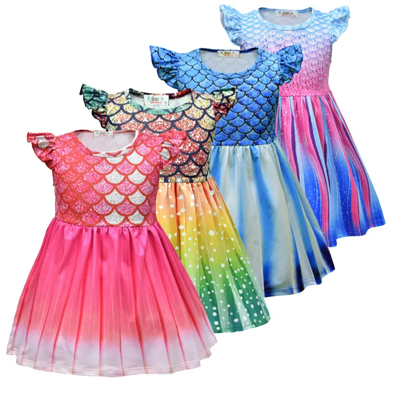 Детское платье Новинка Ха-ха Милое с рукавами-крылышками | Детская одежда и обувь