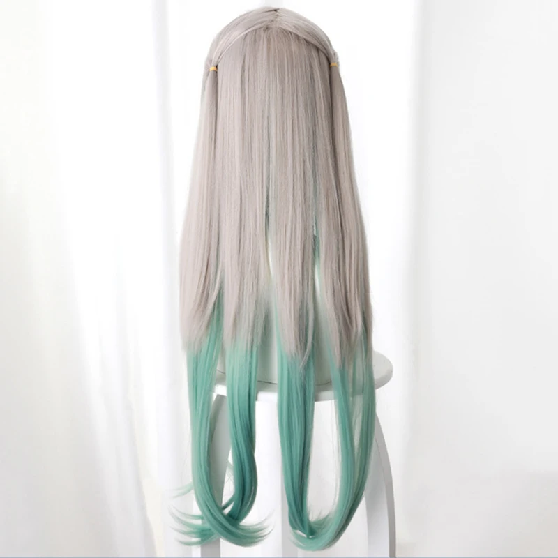 Парик для косплея Ханако кун из аниме комикс термостойкий синтетический с седыми