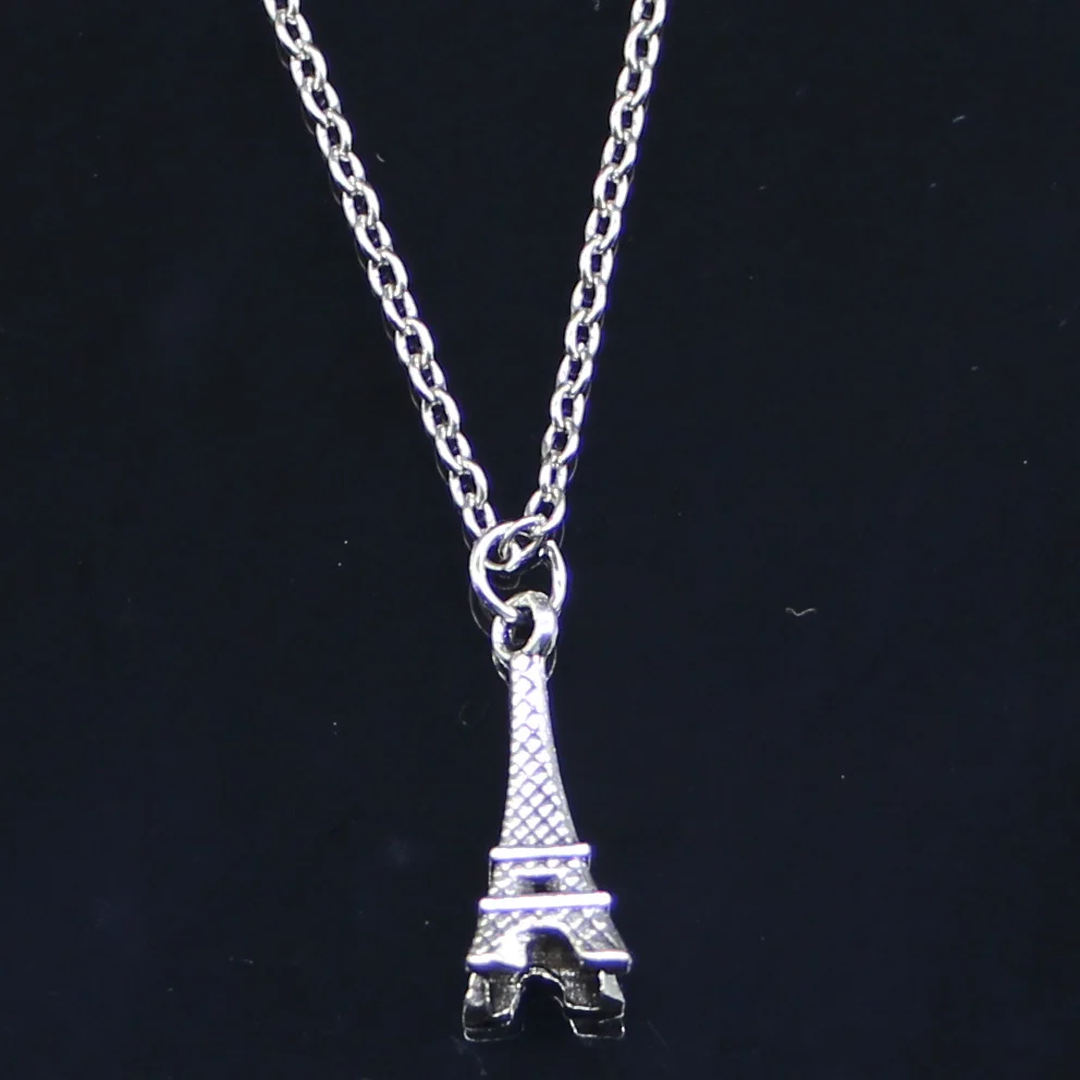 

New Fashion Necklace 23x9x9mm eiffel tower paris Pendants Short Long Women Men Colar Gift Jewelry Choker