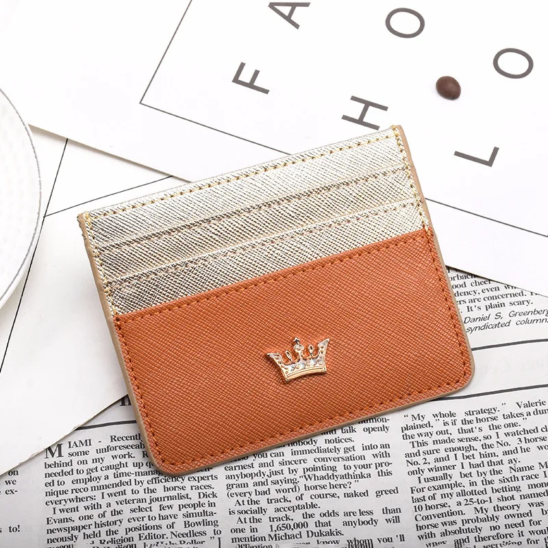 Ультратонкий чехол для карт Mini Женский Симпатичный Пластиковый футляр кредитных