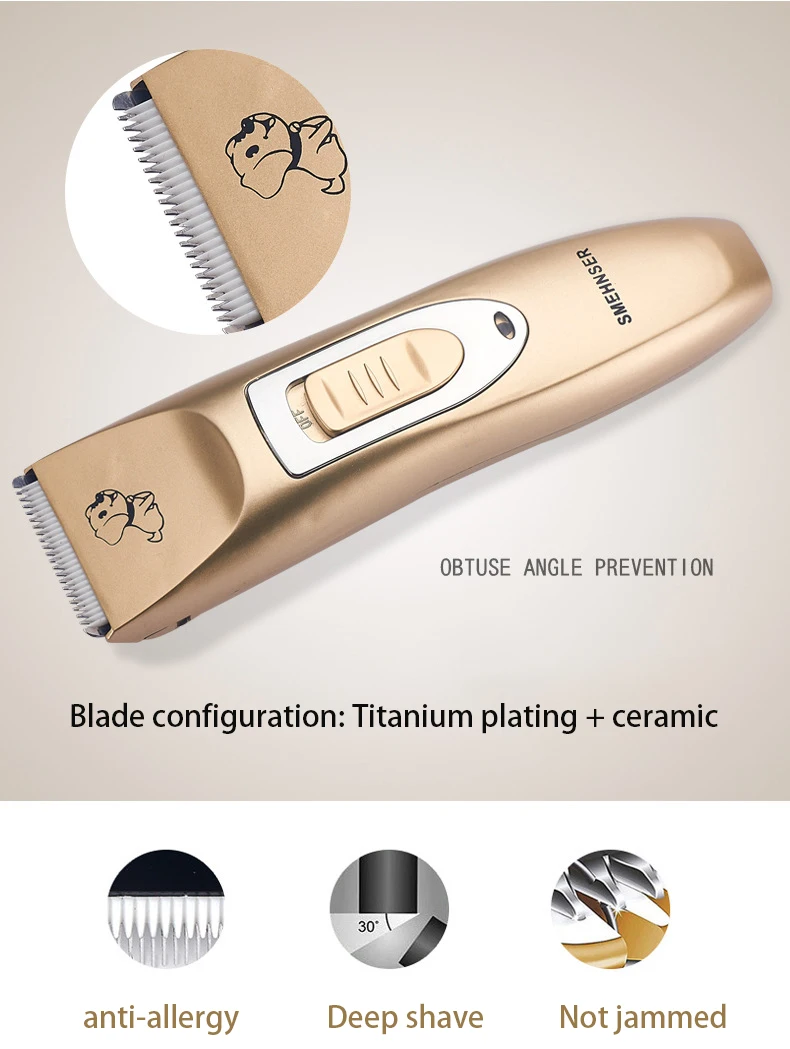 

Dog Clippers Low Noise Pet Shaver Rechargeable Dog Trimmer Cordless Pet Grooming Tool Cat Animal Hair Cutter Trimmer Haircut