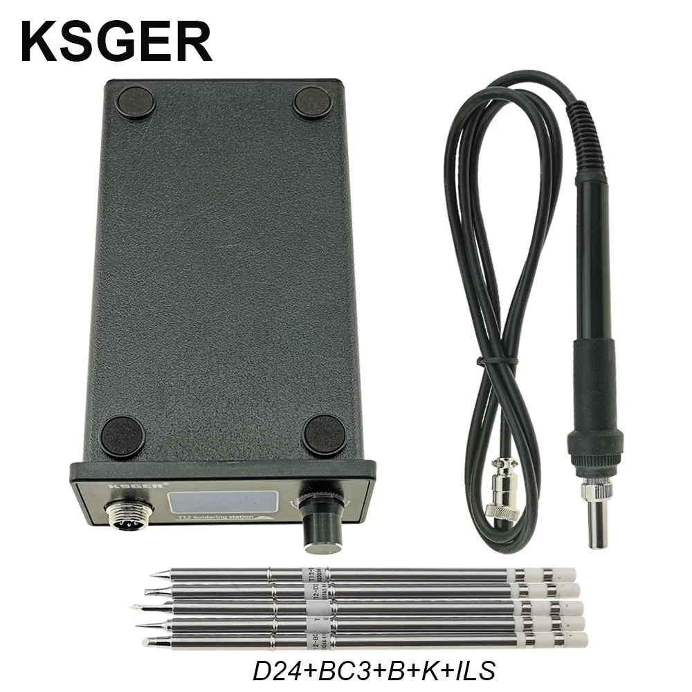 Sets 6 KSGER T12 STM32 цифровая паяльная станция T12 железные наконечники автоматическое повышение температуры сна быстрый нагрев 907 ABS Ручка DIY Инструменты - Цвет: Sets 6