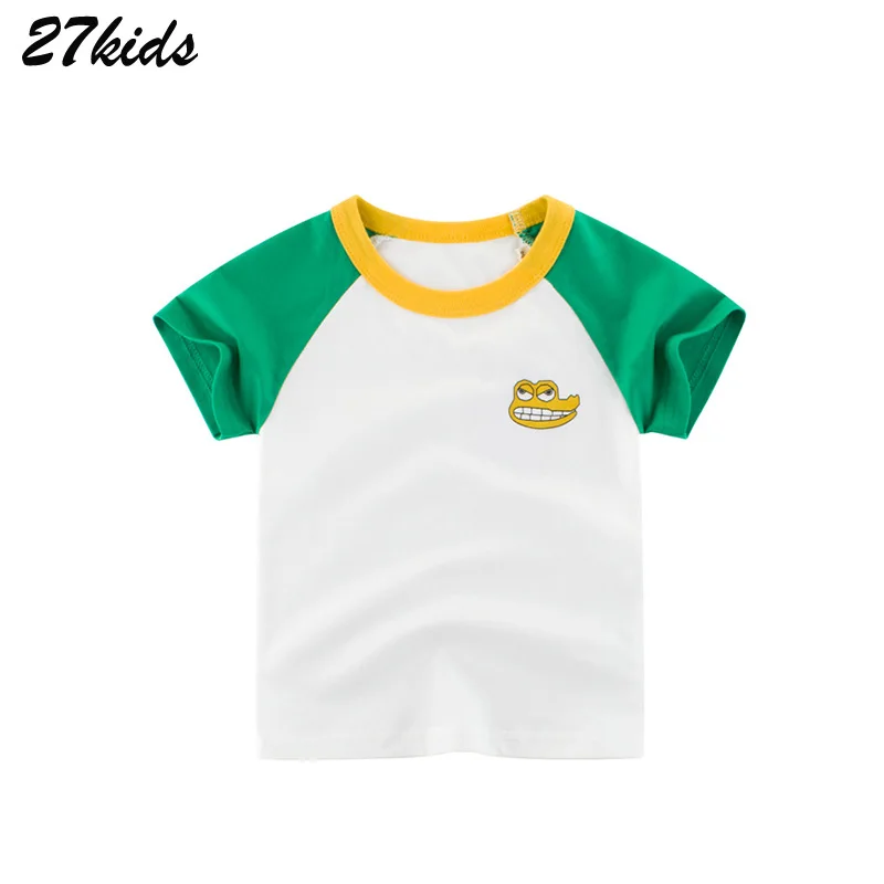 Детские топы с рисунком машинок 27 дюймов рубашки летняя детская одежда для