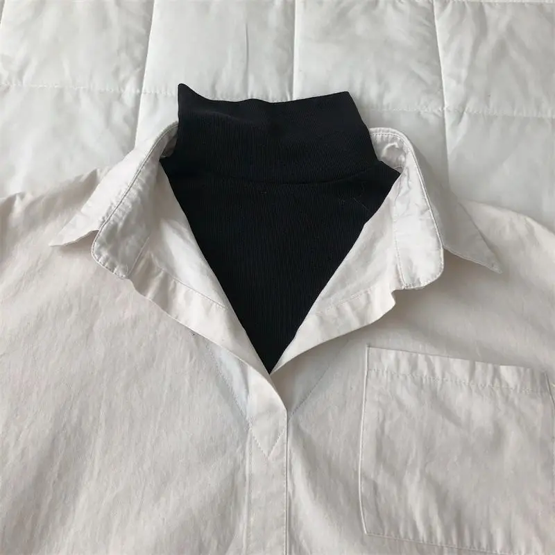 

Spring Cotton Fake Two-piece Shirt Men's Fashion Casual Pullover Shirt Men Korean Loose Long-sleeved Shirts Mens Dress Shirt