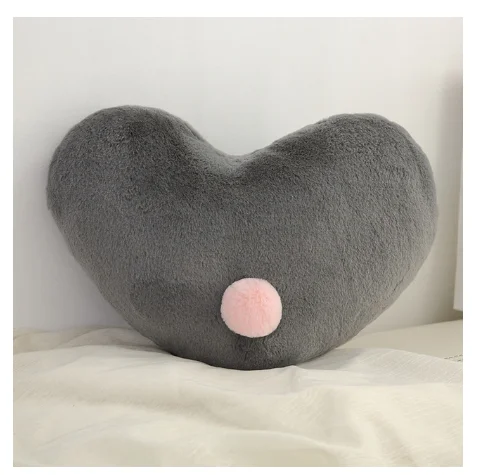 grey heart s Подушка для младенца украшение детской комнаты плюшевые игрушки nody мягкая подушка для кормления Грудное вскармливание для мальчиков и девочек детские подушки - Цвет: grey heart s