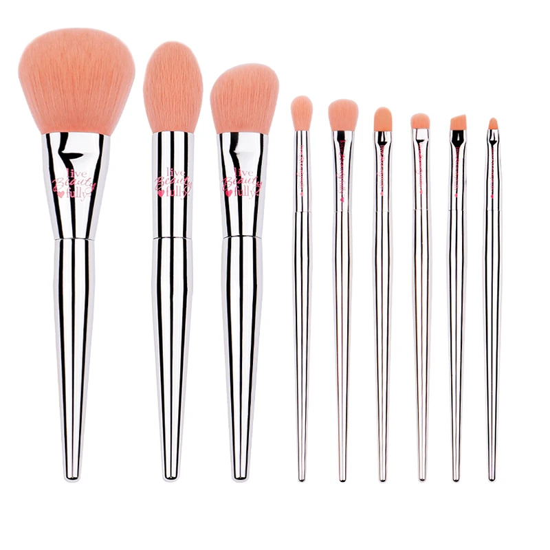 

MyDestiny makeup brush-Barbie 9pcs soft fiber makeup brushes set-foundation blush powder eyeshadow eyeliner brushes for beginner