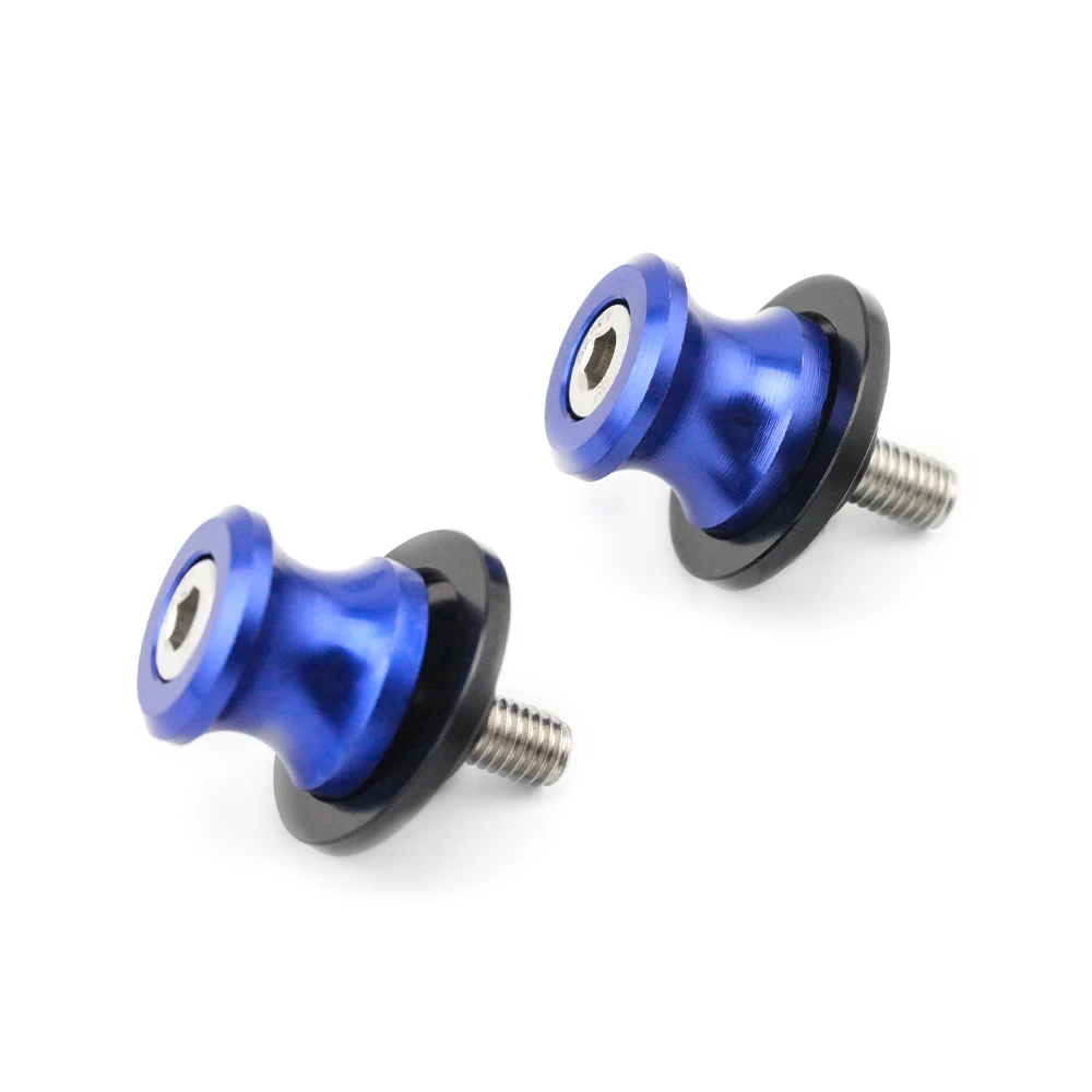 Blue Поворотные ручки, катушки, Слайдеры для SUZUKI GSXR 125/150/600/750/1000 DL 650/1000 v-strom GSX-R GSXR150 GSXR125 мотоцикл стенд винт M8 - Цвет: Blue