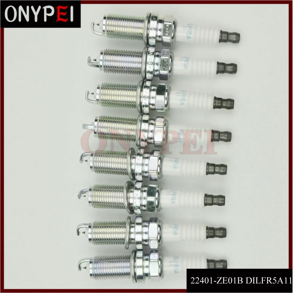 8 x Двойной иридий 22401-ZE01B DILFR5A11 93759 свечи зажигания для Nissan Armada Frontier Infiniti QX56 22401ZE01B 22401 ZE01B