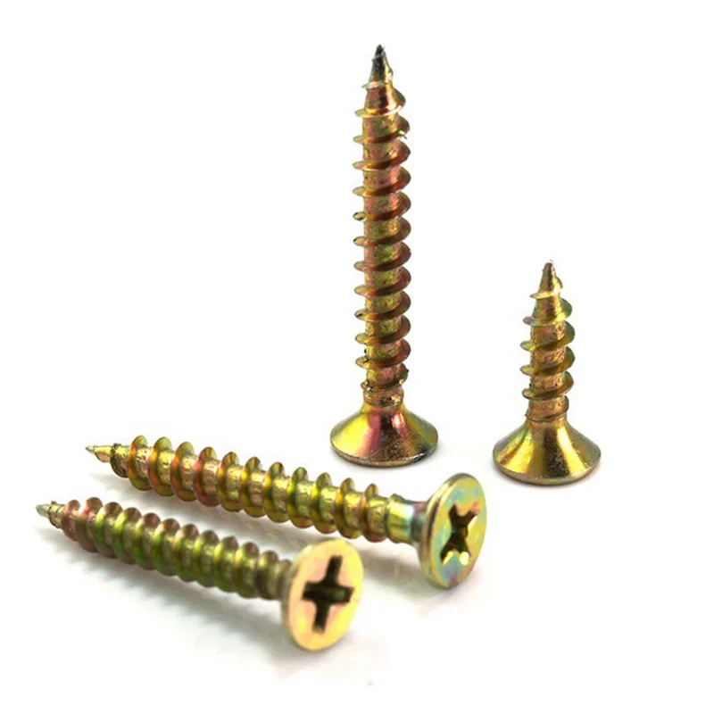 LUCHANG цветной цинк плюс Жесткий деревянный винт phillips головка саморезы M3 M3.5 шурупы