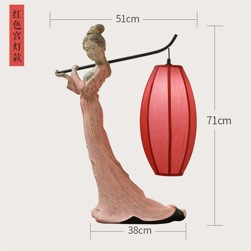 Goede Moderne Nieuwe Chinese Schoonheid Lantaarn Tafellampen Trouwzaal Hotel Woonkamer Studie Bureau Slaapkamer Antieke Deco Tafel Verlichting