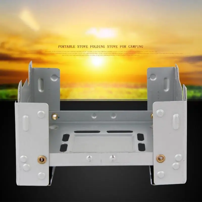

Steel Camping Cooker Alcohol Stove Portable Heater Stove Equipment Stove W Travel Alcohol Camping And Gear Rack N8x1