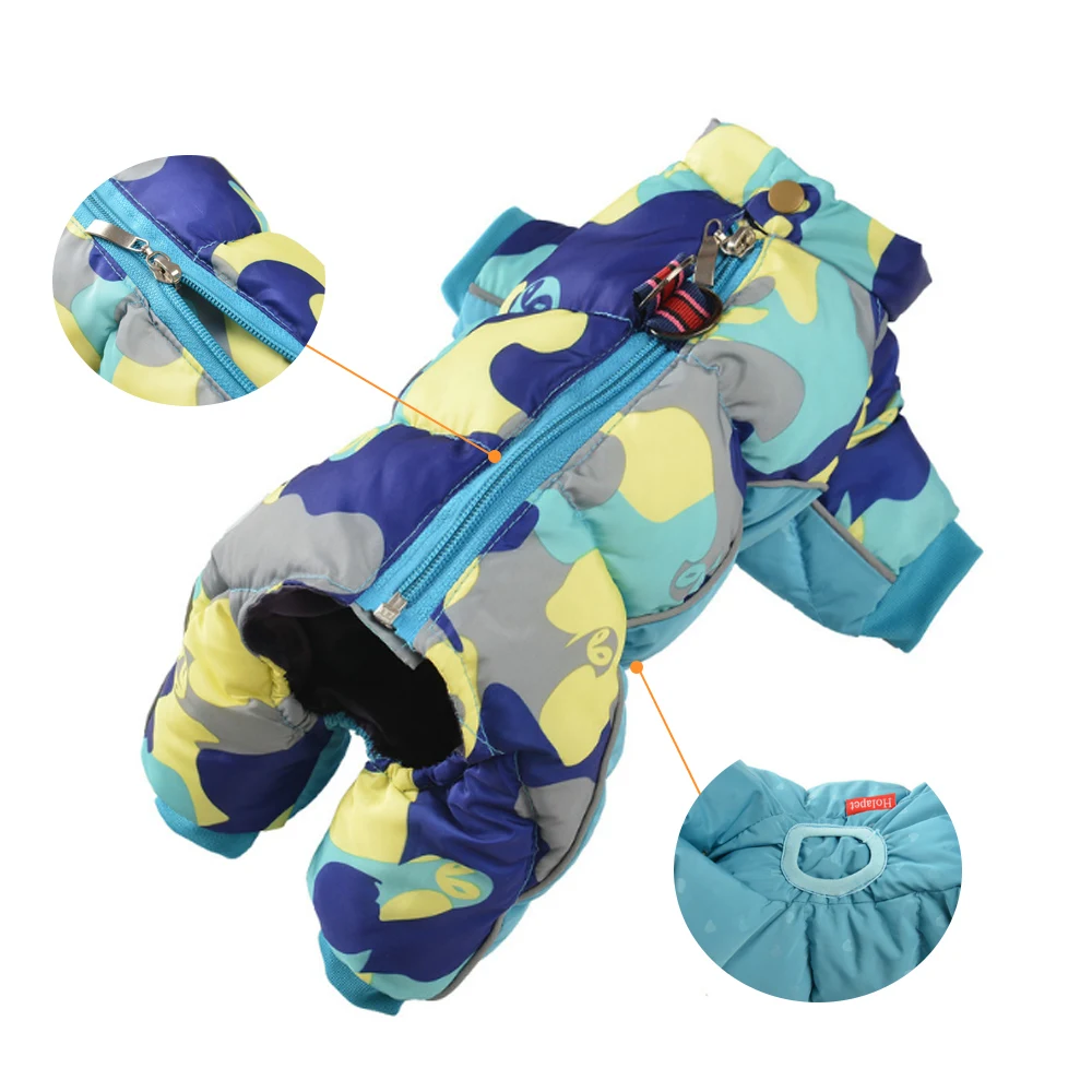 Светоотражающая зимняя теплая верхняя одежда для питомца костюм щенка