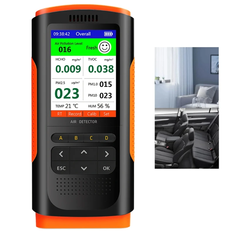 

Hot Formaldehyde Meter Real Time Memory Caliboration Color Screen Intelligent Air Sensor Indoor New House