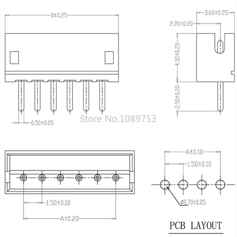 Прямой гнездовой разъем JST ZH 1 5 мм 2P/3P/4P/5P/6P/7P/8P/9P/10P 50 шт.|connector 1.5mm|connector femaleconnector jst |