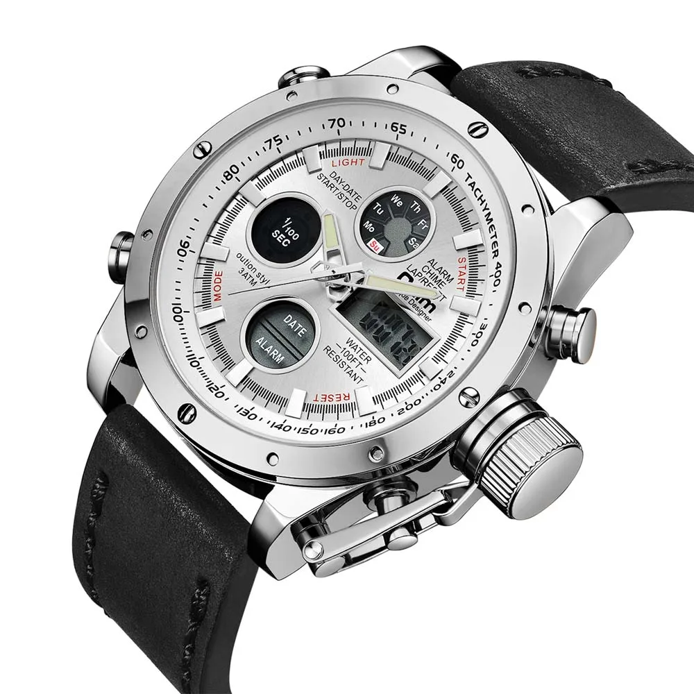 Oulm Watch Luxury Men Watches Sports Fashion Dual Display Led Digital Quartz reloj hombre montre homme | Наручные часы