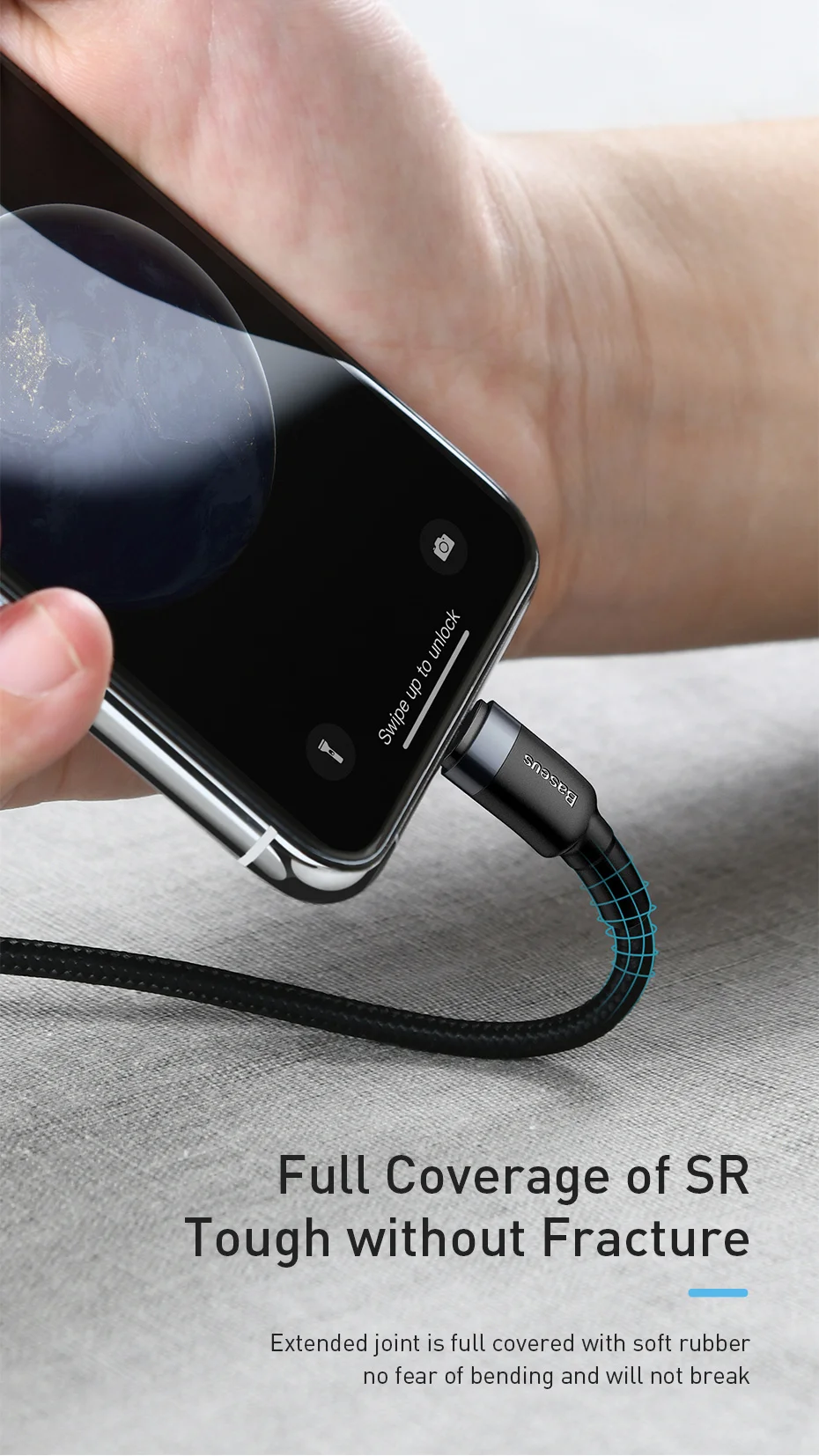 Кабель usb type-C Baseus для iPhone XR Xs Max 8 8 Plus 11 18 Вт PD кабель для быстрой зарядки для Lightning Кабель для быстрой зарядки данных