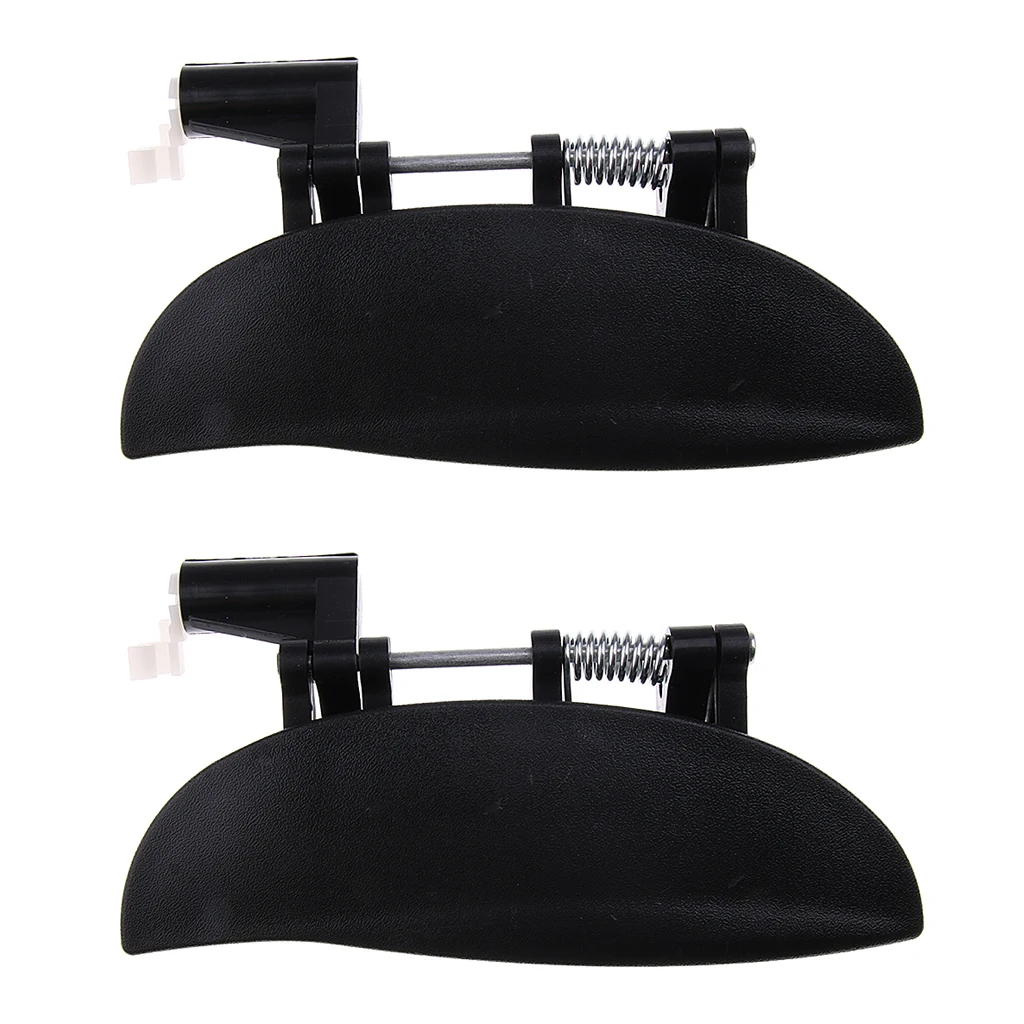 2 Pieces Car Front Exterior Door Handles Set for Hyundai Amica Atos Black |