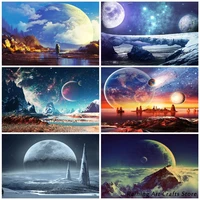 5d diy diamond painting space universe landscape embroidery full round square drill cross stitch kits mosaic pictures home decor