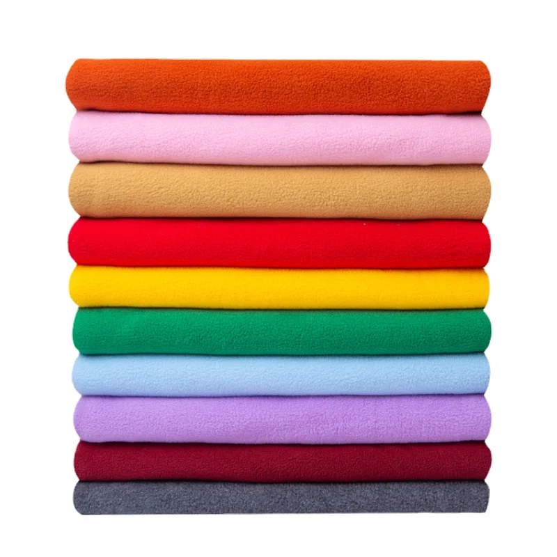 

Width 62'' Thickened Solid Color Simple Soft Fleece Fabric By The Half Yard For Coat Shawl Material