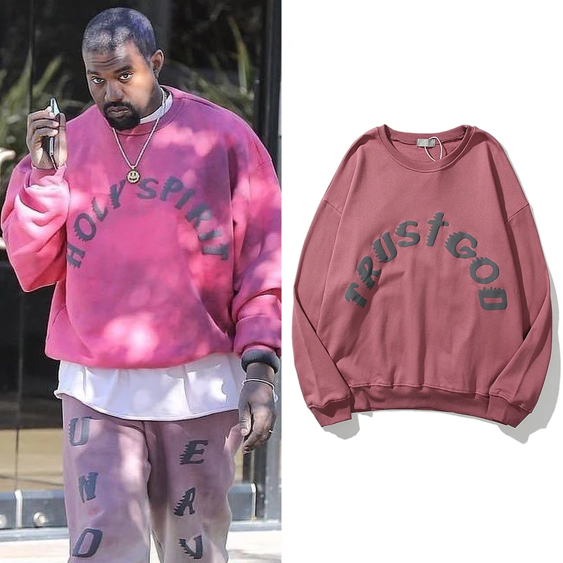 Kanye воскресенье Услуги печатных пуловеры с изображением Джастина Бибера и Винтаж