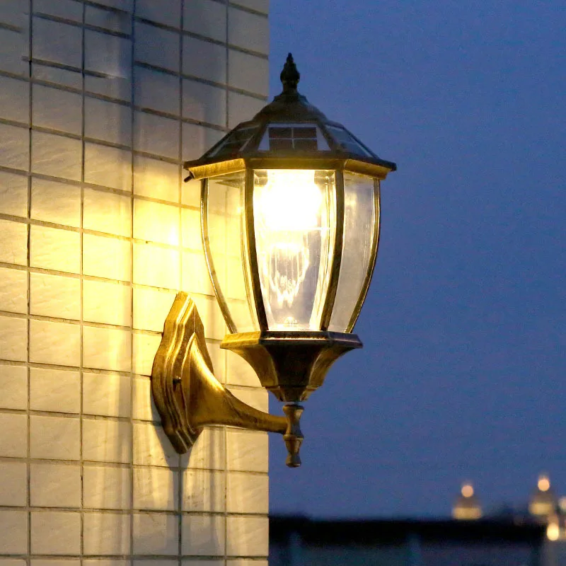 

Outdoor solar wall lamp villa courtyard home retro wall lamp led wall lamp wedding decoration elf christmas decoration