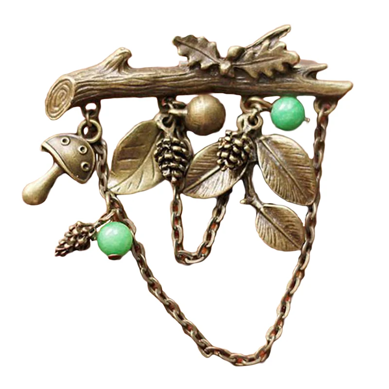 1 шт. Винтаж кедровый орех брошь литературный сосна фрукты корсаж свежий шишка