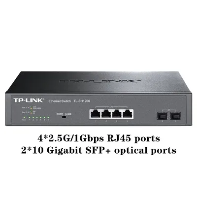 Tp-link sfp + 10g 10 Гбит/с коммутатор 2500 Мбит/с 2 5 переключатель rj45 10000 4*2 5G/2 RJ45 2*10