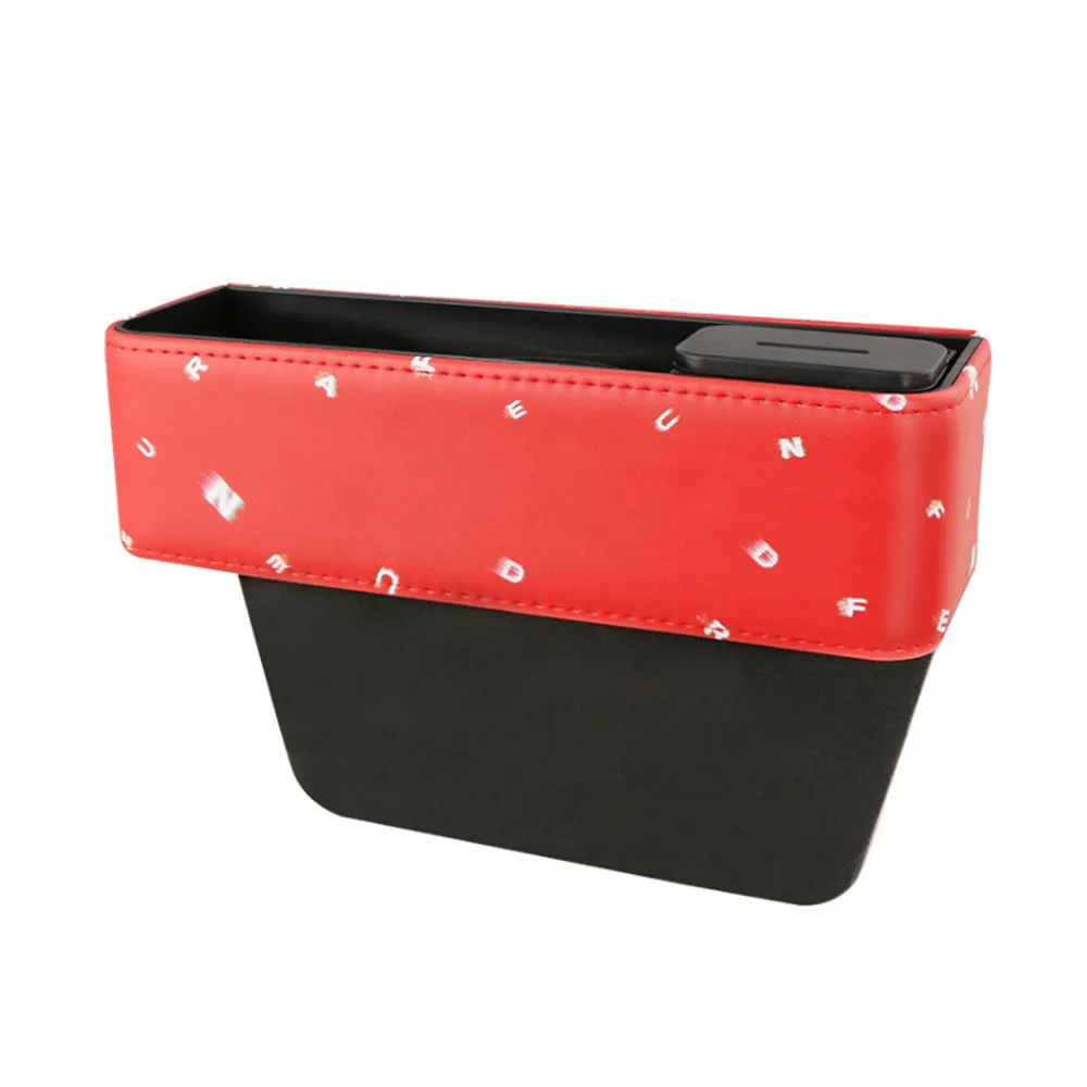 Автомобильный кожаный Органайзер для хранения автомобильное сиденье разрез