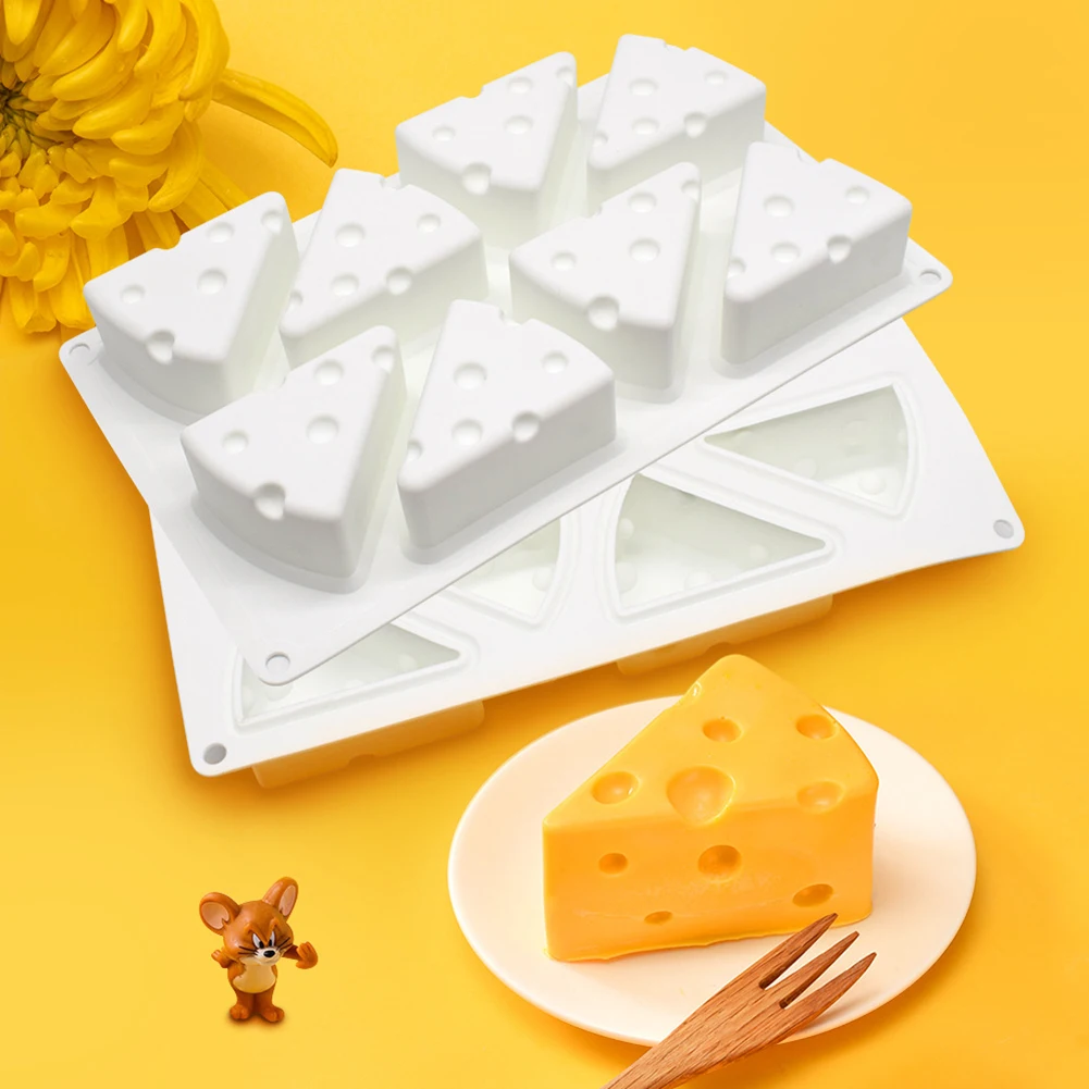 

Cheese Shape Silicone Mold Mousse Cake Moulds Chocolate Fondant Dessert Pastry Baking Decorating Tools Bakeware