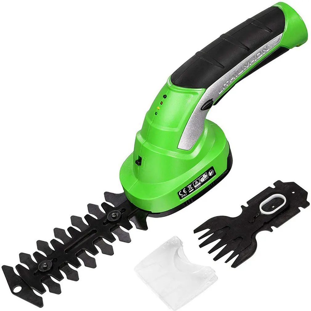 

7.2V Electric Trimmer 2 in 1 Lithium-ion Cordless Garden Tools Hedge Trimmer Rechargeable Hedge Trimmers for Grass