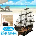 Деревянная модель корабля сделай сам, комплект моделей корабля ручной работы 32 дюйма, украшение, подарок для детей и взрослых, 1 комплект