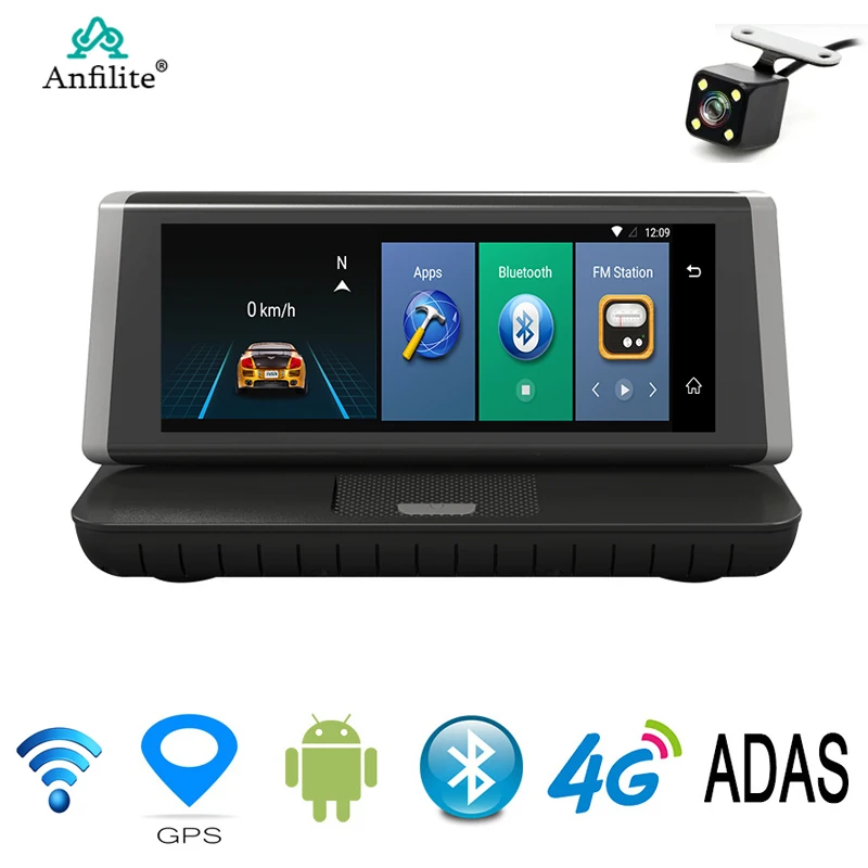 Автомобильный видеорегистратор Anfilite E35 4G ADAS Android 5 1 gps навигатор с bluetooth Wi Fi FHD 1080 P RAM