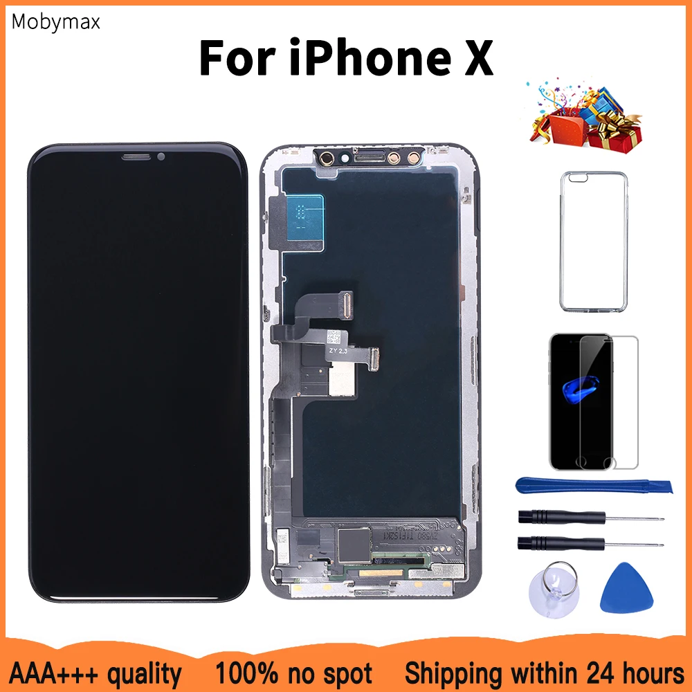 AAAA OLED ЖК дисплей для iPhone X дисплей цена от завода дисплей для iPhone X экран тест хороший 3D сенсорный