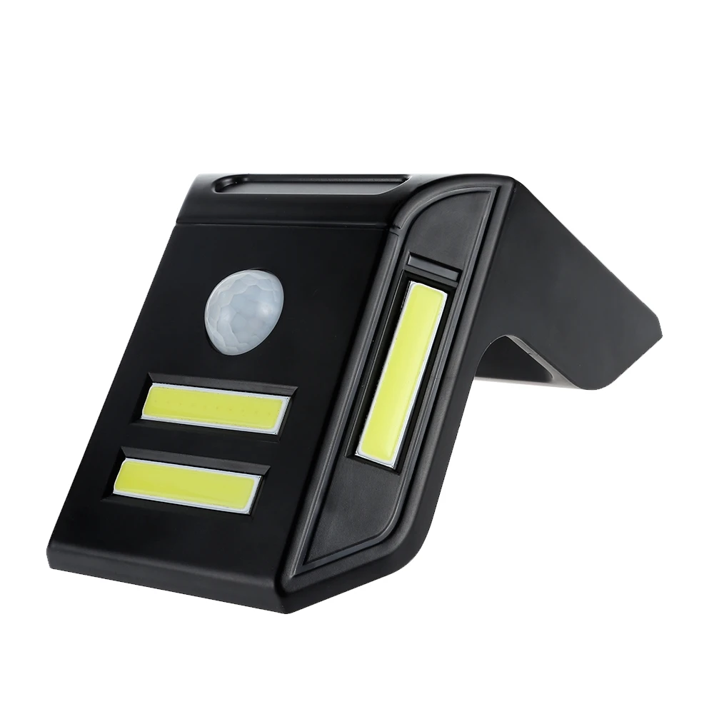 NEWKBO 4 COB LEDs Solar Powered Motion Sensor Light Waterproof Wall Lamp for Path Garden | Освещение