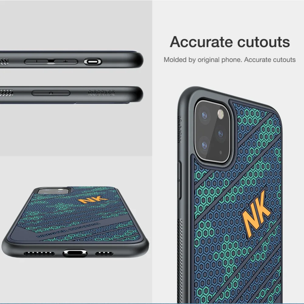 Для iPhone 11 11 Pro Max чехол для камеры Nillkin Роскошная текстура Спортивная Силиконовая задняя крышка Camshield для iPhone 11 Pro Max чехол для телефона